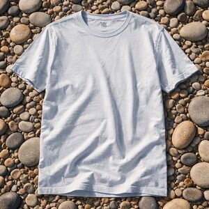 Madewell Allday Tee Large Light Blue 100% Cotton Crewneck T Shirt Minimalist